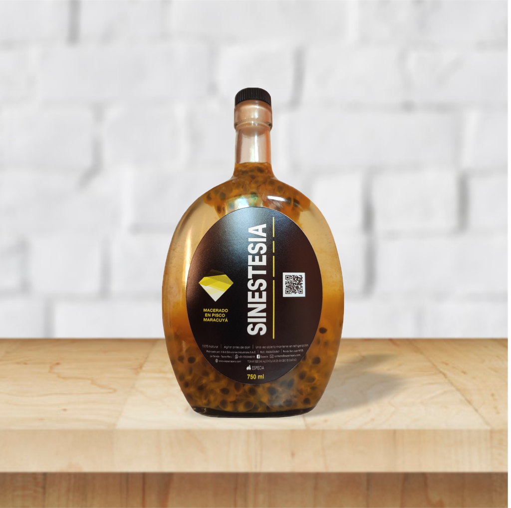 Macerado de Maracuyá en Pisco 750ml.